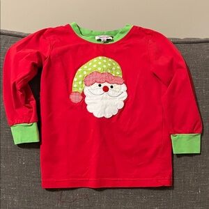 Kids Red Santa Long Sleeve Shirt